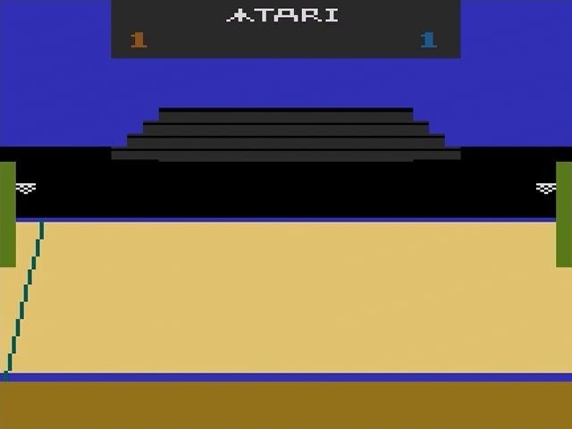 Basketball title screen for Atari 2600